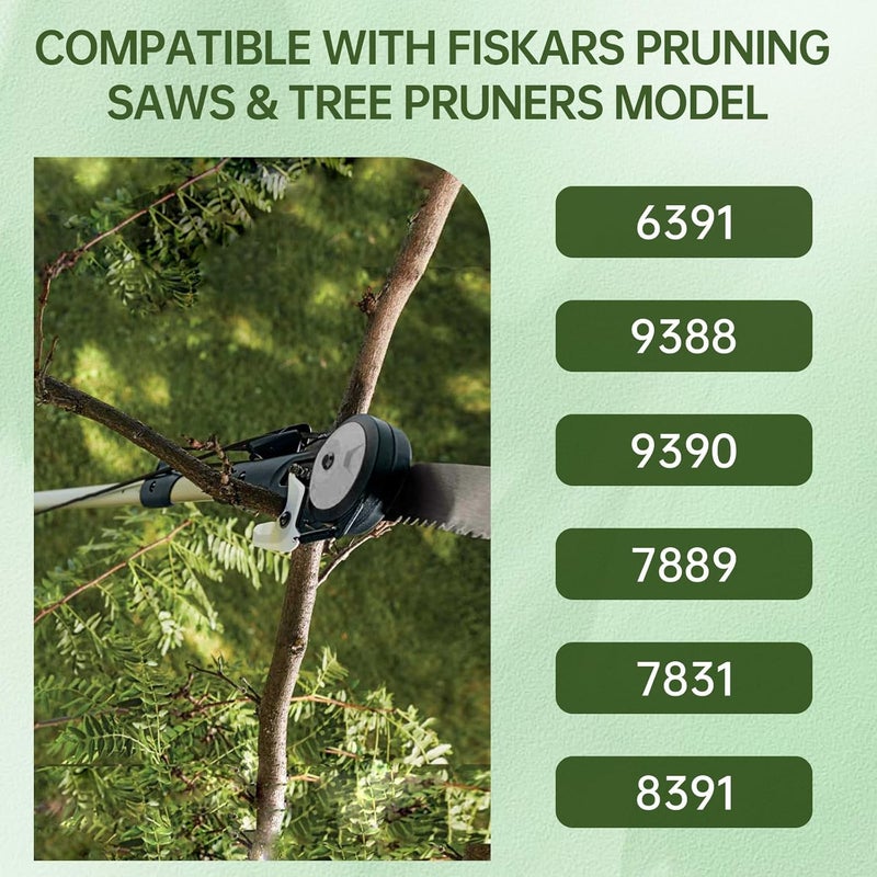 Dimakung 15 Inch Pole Saw Blade Replacement for Fiskars Tree Pruner, Extendable Tree Trimmer Blade for Garden Branch Cutting Compatible with Fiskars Pruning Models 6391 9388 9390 7889 7831 8391 - Image 3